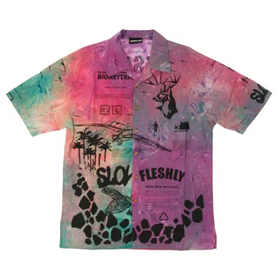 Mauna Kea Multicolor Men's Short Sleeve Shirt Multicolor Shirt Poster