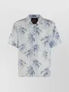 Mauna Kea Palm Tree Print Short Sleeves Shirt