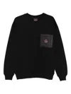 Mauna Kea Pocket-zip Sweatshirt In Black