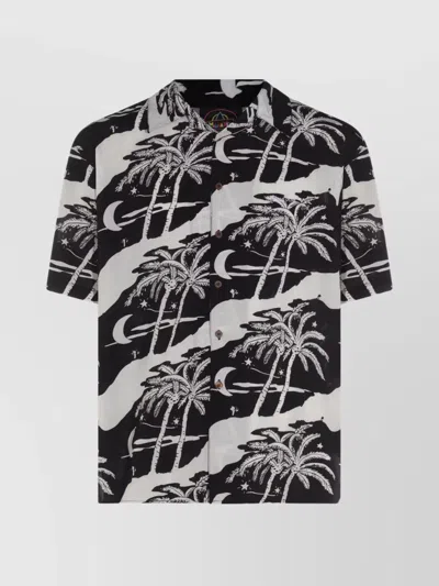 Mauna Kea Short Sleeves Tropical Print Shirt