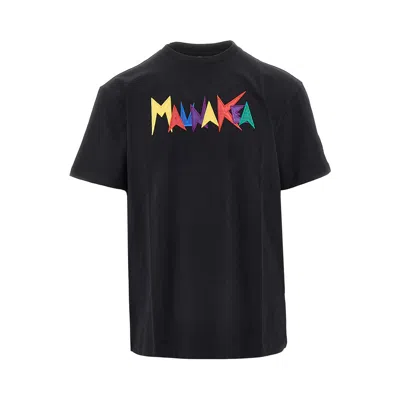 Mauna Kea Short-sleeved T-shirt Made From Heavyweight Cotton Jersey, Enriched With Heritage Macro Lo In Black
