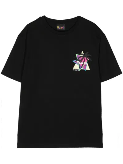 Mauna Kea Crazy Cocco Cotton T-shirt In 黑色
