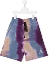 Mauna Kea Tie-dye Drawstring Shorts In Blue