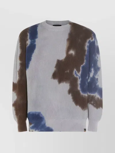 MAUNA KEA TIE-DYE LONG SLEEVE CREW NECK SWEATER