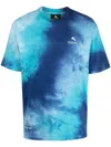 Mauna Kea Tie-dye Print Logo T-shirt In Blau