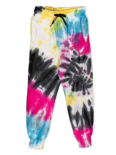 Mauna Kea Kids' Tie-dye Track Pants In Grey