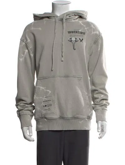 Pre-owned Mauna Kea Tie-dye Print Crew Neck Hoodie In Grey