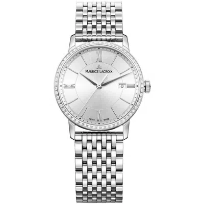 Maurice Lacroix Eliros Quartz Silver Dial Ladies Watch Ei1095-sd502-110- In White