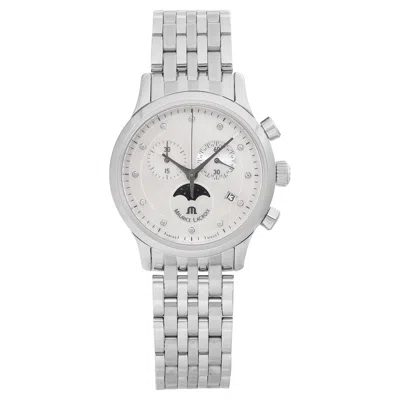 Pre-owned Maurice Lacroix Les Classiques Steel Mop Dial Ladies Watch Lc1087-ss002-160 In Multi