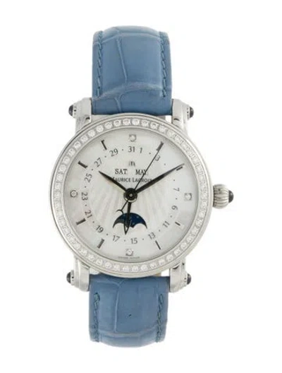 Pre-owned Maurice Lacroix Masterpiece Phase De Lune Watch In Multi