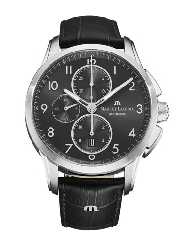 Maurice Lacroix Men Pontos Chronograph Watch In Black