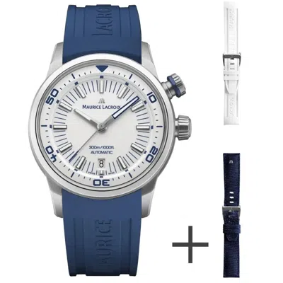 Maurice Lacroix Men's Watch  Pt6248-ss00l-130-4 Gbby2 In Blue