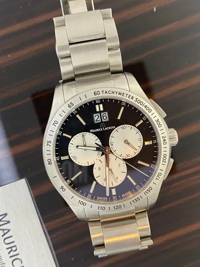 Pre-owned Maurice Lacroix Miros Chronograph Gents' Watch. Ref At34062. Papers, Links, Box. In Multiple