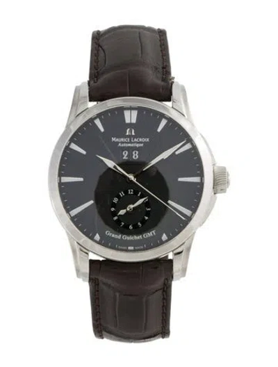 Pre-owned Maurice Lacroix Pontos Grand Guichet Gmt Watch In Multi