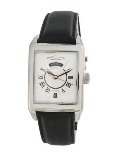 Pre-owned Maurice Lacroix Pontos Rectangulaire Watch In Multi