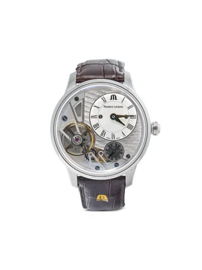 Pre-owned Maurice Lacroix  Masterpiece Gravity 43mm In White