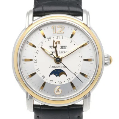Pre-owned Maurice Lacroix Stainless Steel Yellow Gold (18k) Wristwatch () In Multi