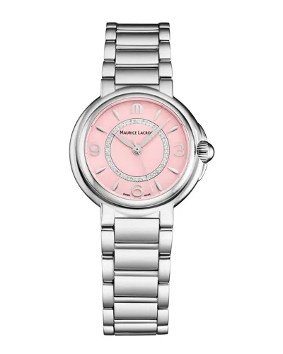 Maurice Lacroix Women Fiaba Diamond Watch, Circa 2020s In Brown