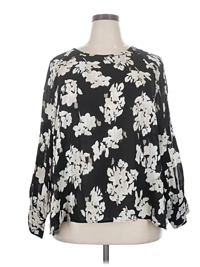Maurices 3/4 Sleeve Blouse In Black