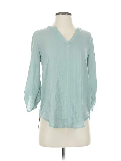 Pre-owned Maurices 3/4 Sleeve Blouse In Blue