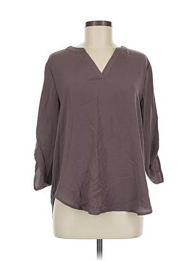 Pre-owned Maurices 3/4 Sleeve Blouse In Gray