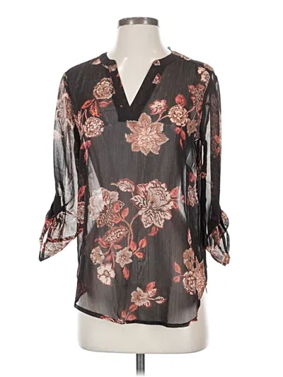 Maurices 3/4 Sleeve Blouse In Gray