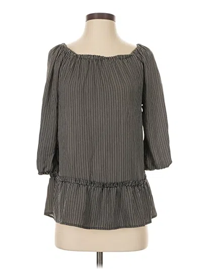 Pre-owned Maurices 3/4 Sleeve Blouse In Gray