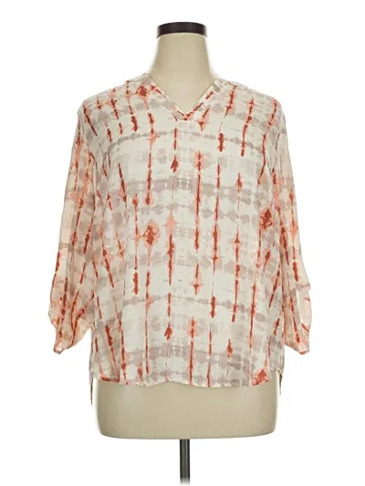 Maurices 3/4 Sleeve Blouse In Multi