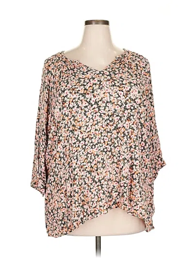 Pre-owned Maurices 3/4 Sleeve Blouse In Orange