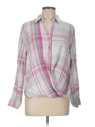 Pre-owned Maurices 3/4 Sleeve Blouse In Pink
