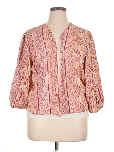 Pre-owned Maurices 3/4 Sleeve Blouse In Pink