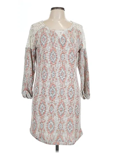 Pre-owned Maurices 3/4 Sleeve Blouse In Silver