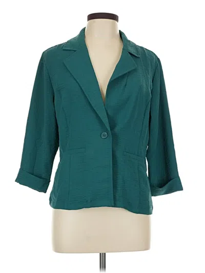 Pre-owned Maurices 3/4 Sleeve Blouse In Teal