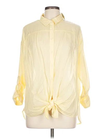 Maurices 3/4 Sleeve Blouse In Yellow