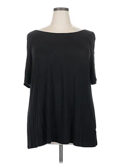 Pre-owned Maurices 3/4 Sleeve T-shirt In Black