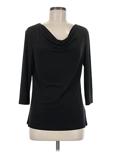 Pre-owned Maurices 3/4 Sleeve Top Black Cowl Neck Tops