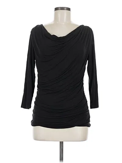 Pre-owned Maurices 3/4 Sleeve Top Black Cowl Neck Tops