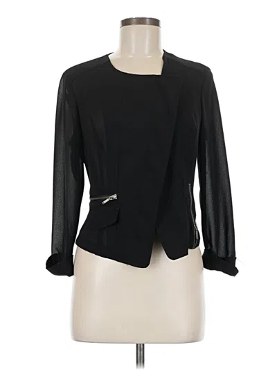 Pre-owned Maurices 3/4 Sleeve Top Black Square Neckline Tops