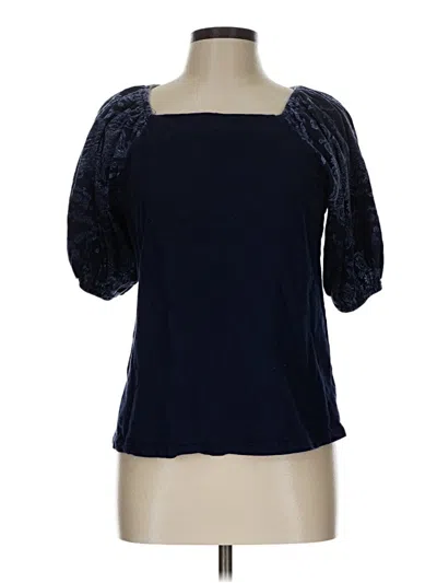 Pre-owned Maurices 3/4 Sleeve Top Blue Sweetheart Neckline Tops