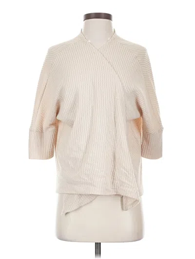 Pre-owned Maurices 3/4 Sleeve Top Ivory Turtleneck Tops