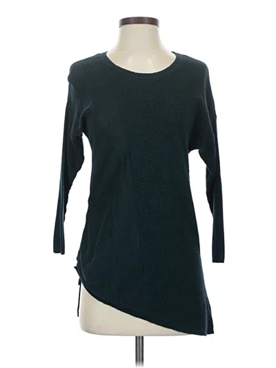 Pre-owned Maurices 3/4 Sleeve Top Teal Boatneck Tops In Blue