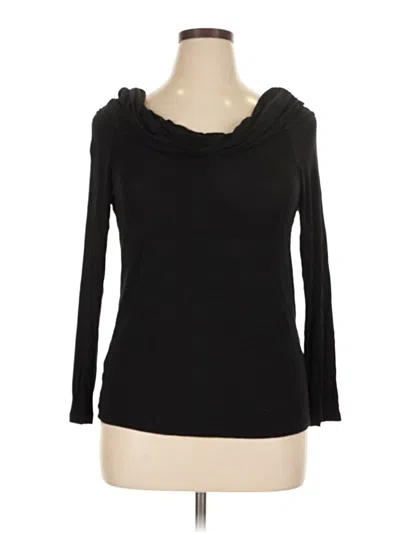 Pre-owned Maurices 3/4 Sleeve T-shirt In Black