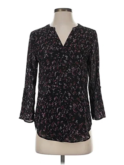 Pre-owned Maurices 3/4 Sleeve T-shirt In Black
