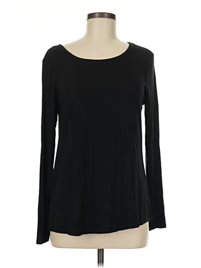 Pre-owned Maurices 3/4 Sleeve T-shirt In Black