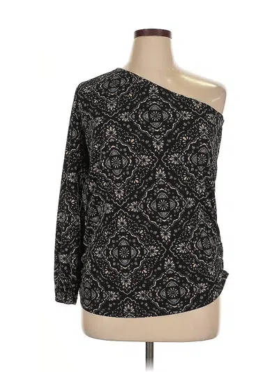 Pre-owned Maurices 3/4 Sleeve T-shirt In Black