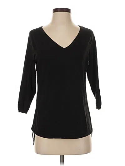 Pre-owned Maurices 3/4 Sleeve T-shirt In Black