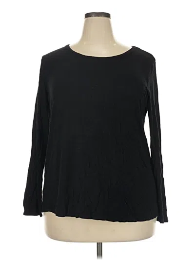 Pre-owned Maurices 3/4 Sleeve T-shirt In Black