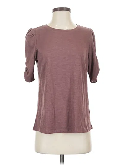 Pre-owned Maurices 3/4 Sleeve T-shirt In Brown