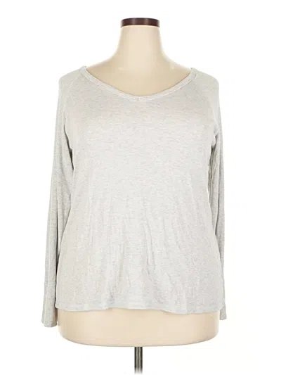 Pre-owned Maurices 3/4 Sleeve T-shirt In Gray