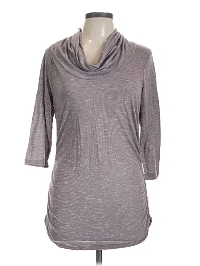 Pre-owned Maurices 3/4 Sleeve T-shirt In Gray